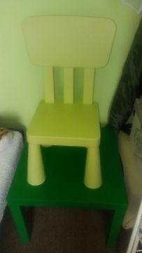 Krzeselko mammut + stol