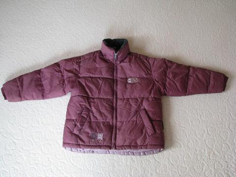 Ocieplana, pikowana kurtka zimowa dla dziewczynki, rozm. 116