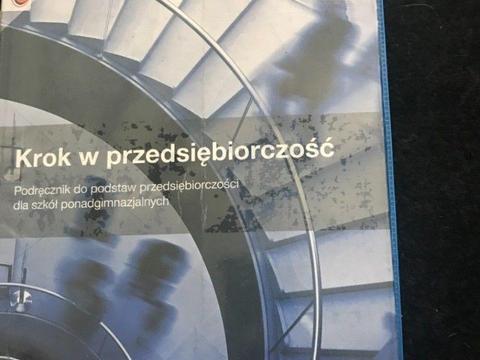 Sprzedam podręcznik do przedsiębiorczości, LO/ Tech