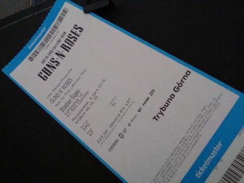 Bilet na koncert Guns'n Roses w Chorzowie