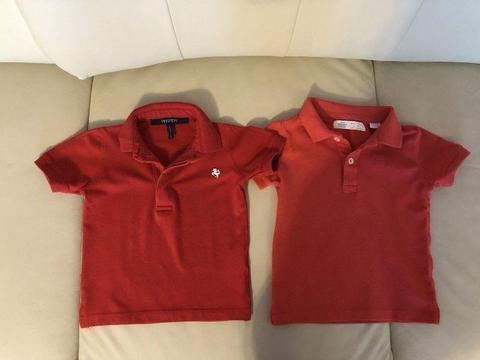 2 koszulki polo dla chłopca - Ferrari i Zara