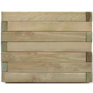 Drewniany kwadratowy plantator 50 x 50 x 40 cm （41659）