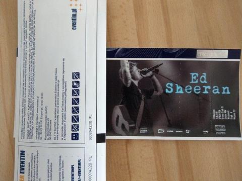 Ed Sheeran bilety Warszawa 11.08