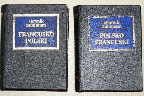 2 słowniczki kieszonkowe polsko francuskie i francusko polskie