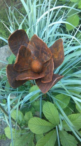 ozdoba ogrodowa - rdzawe w ogrodzie - magnolia 3D