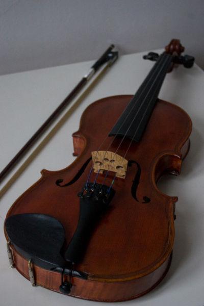 Piękne skrzypce z XIX wieku + smyczek i futerał gratis!