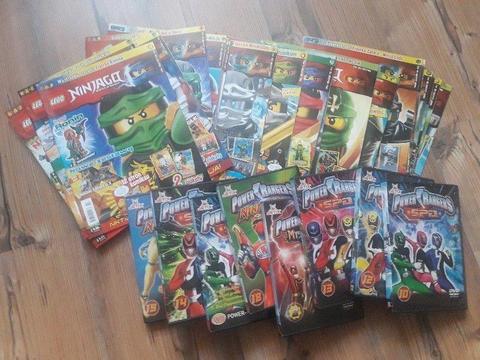 Oddam filmy Power Rangers i gazetki Lego Nintago