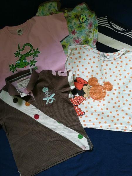 Ubranka 134-140 bluzeczki 5 szt