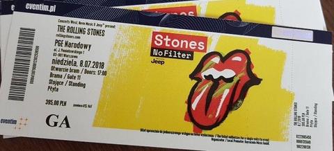 Bilet NA PŁYTĘ na koncert THE ROLLING STONES 8.07.2018