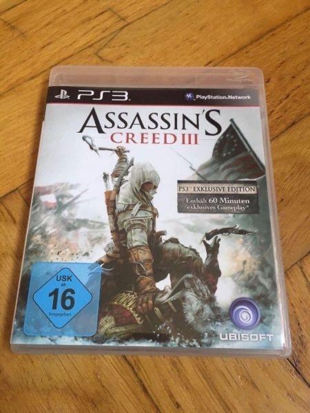 Assassins Creed III 3 PS3 Assassin's Creed Play Station 3