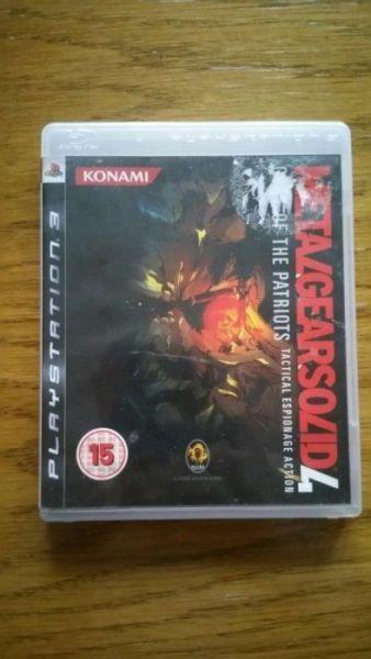 PS3 gra Metal Gear Solid 4