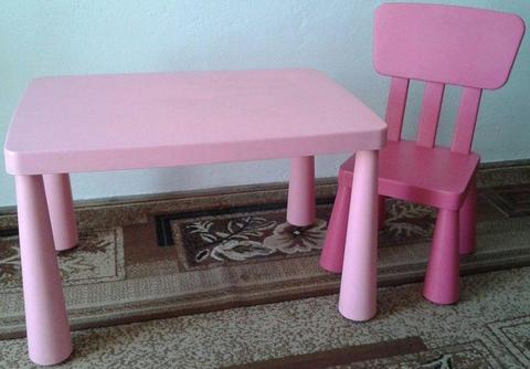Ikea Mamut stolik + krzesełko dziecięcy