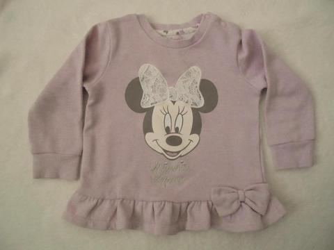 Bluza dresowa tunika r. 2-3 lata Myszka Minnie Disney
