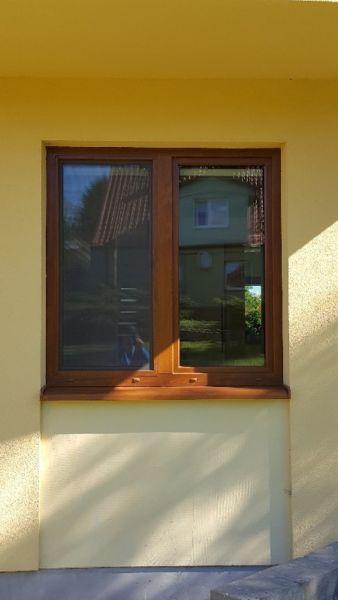Okna: Okna Passiv-Line Plus w okleinie złoty dąb - nowe - szt.2