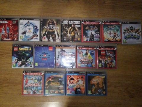 Zestaw 13 gier PS3 stan bardzo dobry 200zł komplet NBA Batman Tomb Raider Ratchet inFamous