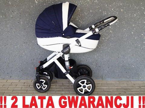 Wózek ADAMEX BARLETTA granatowy 2w1 - bdb stan ! WYSYŁKA !!