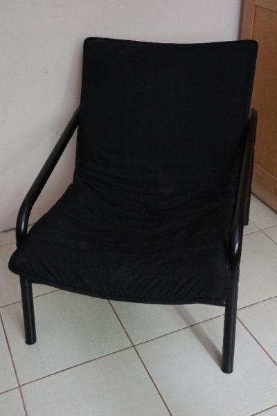 Fotel czarny, lekki
