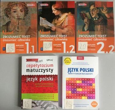 Książki do liceum lub technikum w bardzo dobym stanie. JĘZYK POLSKI