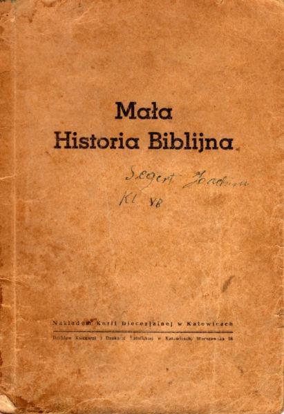 Mała Historia Biblijna - z 53 obrazkami - 1948 rok