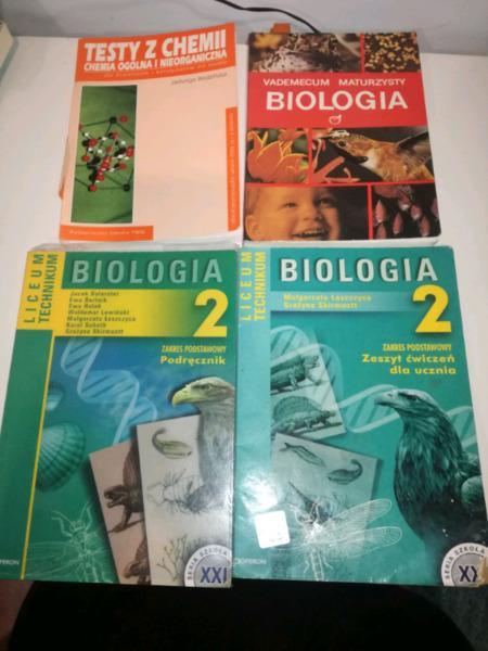 Stare książki chemia biologia