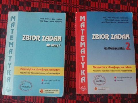 Matematyka w otaczającym nas świecie zbiór zadań cz. 1 i 2 Liceum / technikum