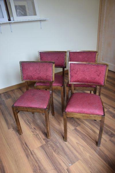 krzesła art deco 4 sztuki komplet