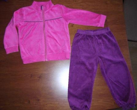 Bluza i spodnie welurowe komplet Lupilu roz. 86/92 (115)