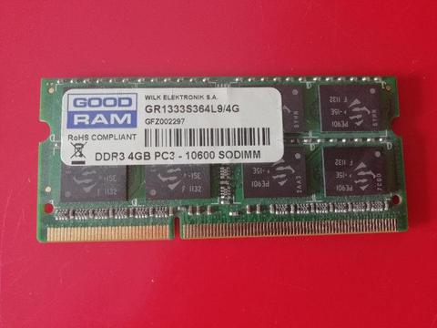 Pamięć RAM GOODRAM DDR3 4 GB PC3-10600 SODIMM
