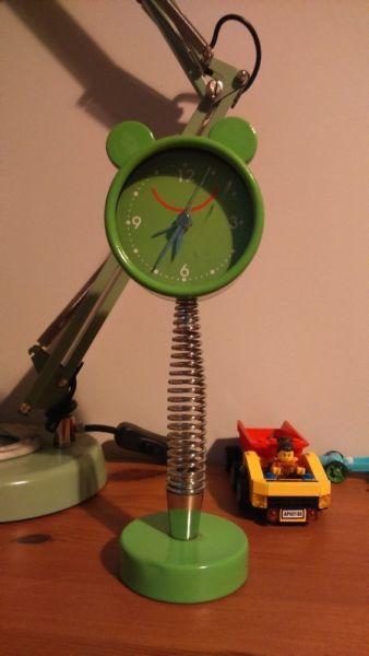 Zegar żaba, zegar dziecięcy, zegar na biurko