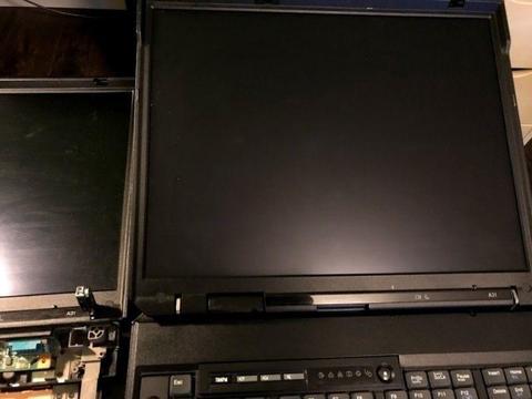 Laptop IBM A31 - dwie sztuki, ram, SXGA+, uszkodzone na części