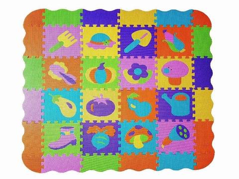 Mata Piankowa Duża 275cm x 150cm Kolorowa i Edukacyjna. Duże Puzzle