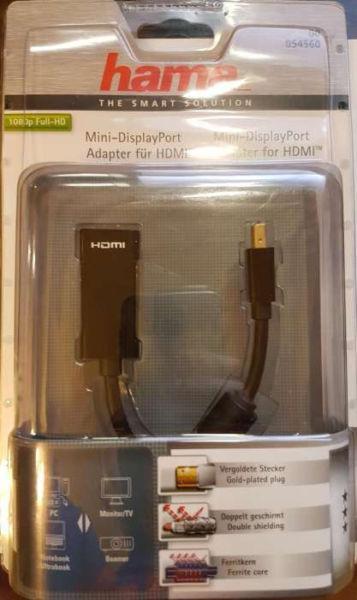 Hama adapter miniDP (mini Display Port) do HDMI