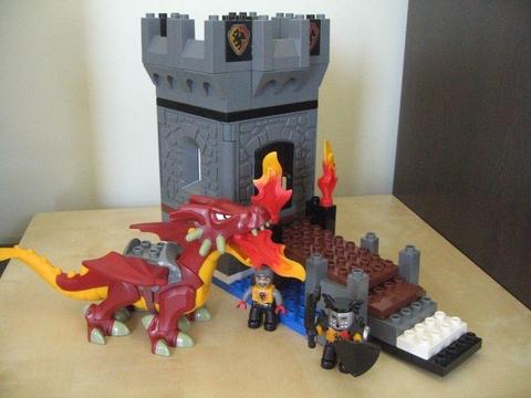 Lego duplo zamek + smok