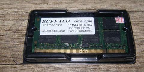 1 GB DDR SODIMM 333MHz (PC-2700)