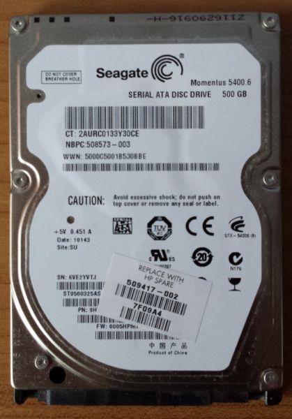 Dysk do laptopa Seagate Momentus 2,5' 500GB