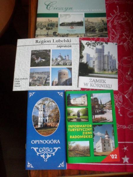 Polskie foldery turystyczne - 13 pozycji