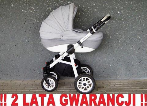 Wózek ADAMEX PAJERO 3w1 uniwersalny kolor na BIAŁYM stelażu ! WYSYŁKA