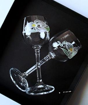 Kieliszki kryształowe do wina | 150ml | 6 sztuk | vintage | kolekcjonerskie