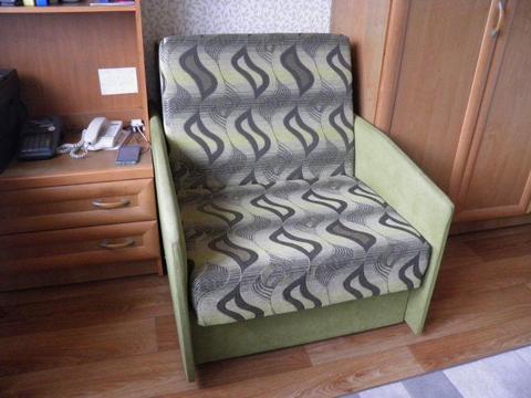 Kanapa jednoosobowa fotel sofa - rozkładana do spania, jak NOWA Tanio