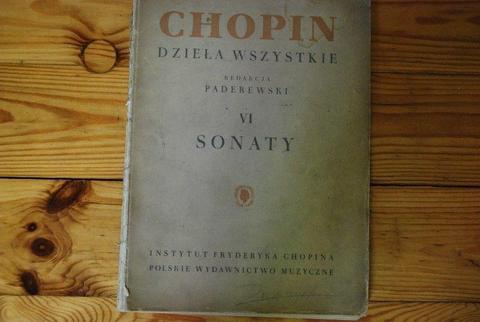 nuty Fryderyka Chopina - Sonaty ( ze zbioru Dzieła wszystkie )