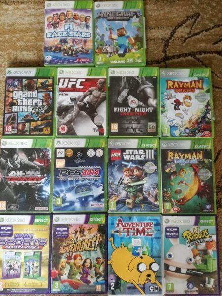 Sprzedam X - boxa 360 + kinect + gry+ kilka gier na dysku