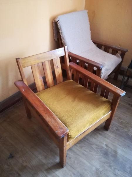 Fotele drewniane