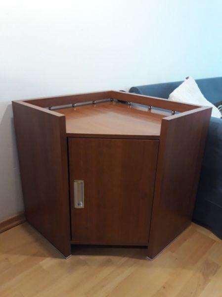 Solidna szafka narożna - pod telewizor / na ubrania, 70 x 70 x 70 cm