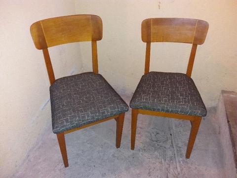 krzesła 6 sztuk PRL drewniane