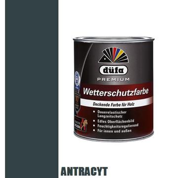 Akrylowa Farba Wetterschutzfarbe 2,5 l DUFA DREWNO BETON METAL ANTRACYT
