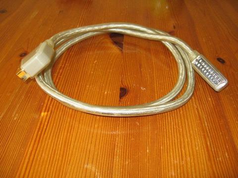 Kabel euro - euro, 1,8m, pełny, całkowicie ekranowany, styki złocone