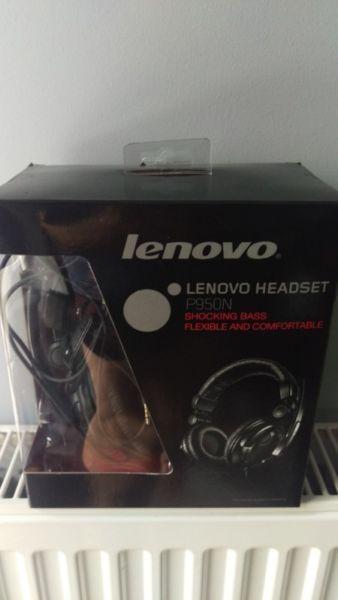 Słuchawki z mikrofonem Lenovo Headset P950N Czarne