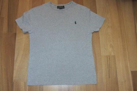 Polo Ralph Lauren, szary tshirt, bluzka, koszulka, r. 8, 128/134