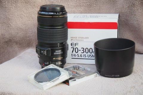 obiektyw Canon 70-300 4-5.6 IS, Marumi DHG PLD, Hoya UV HMC