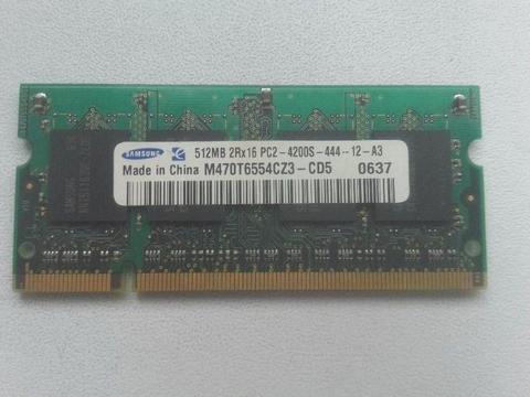 pamięć RAM do laptopa SAMSUNG 512MB
